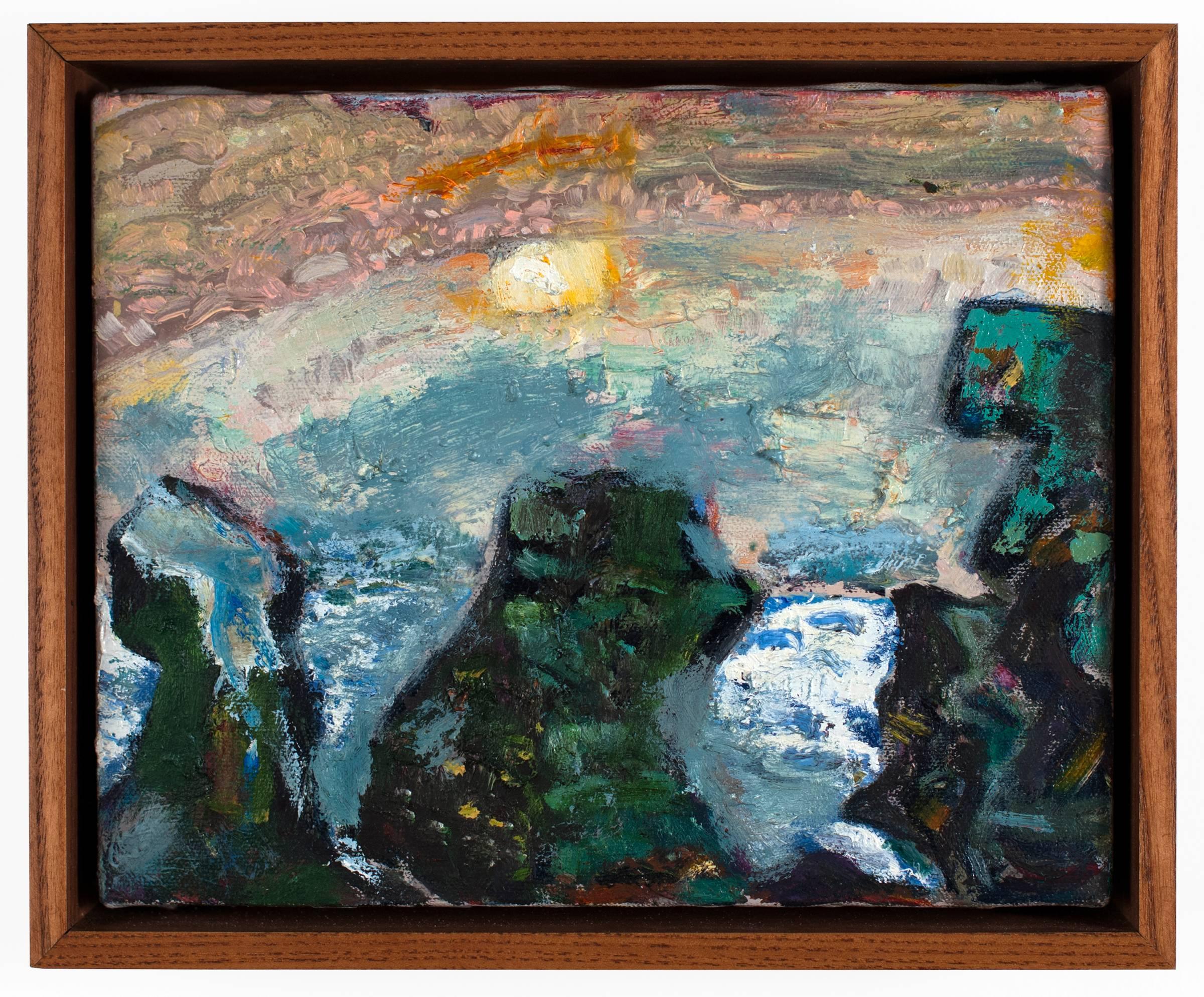 Bernard Chaet Landscape Painting - Three Rocks II