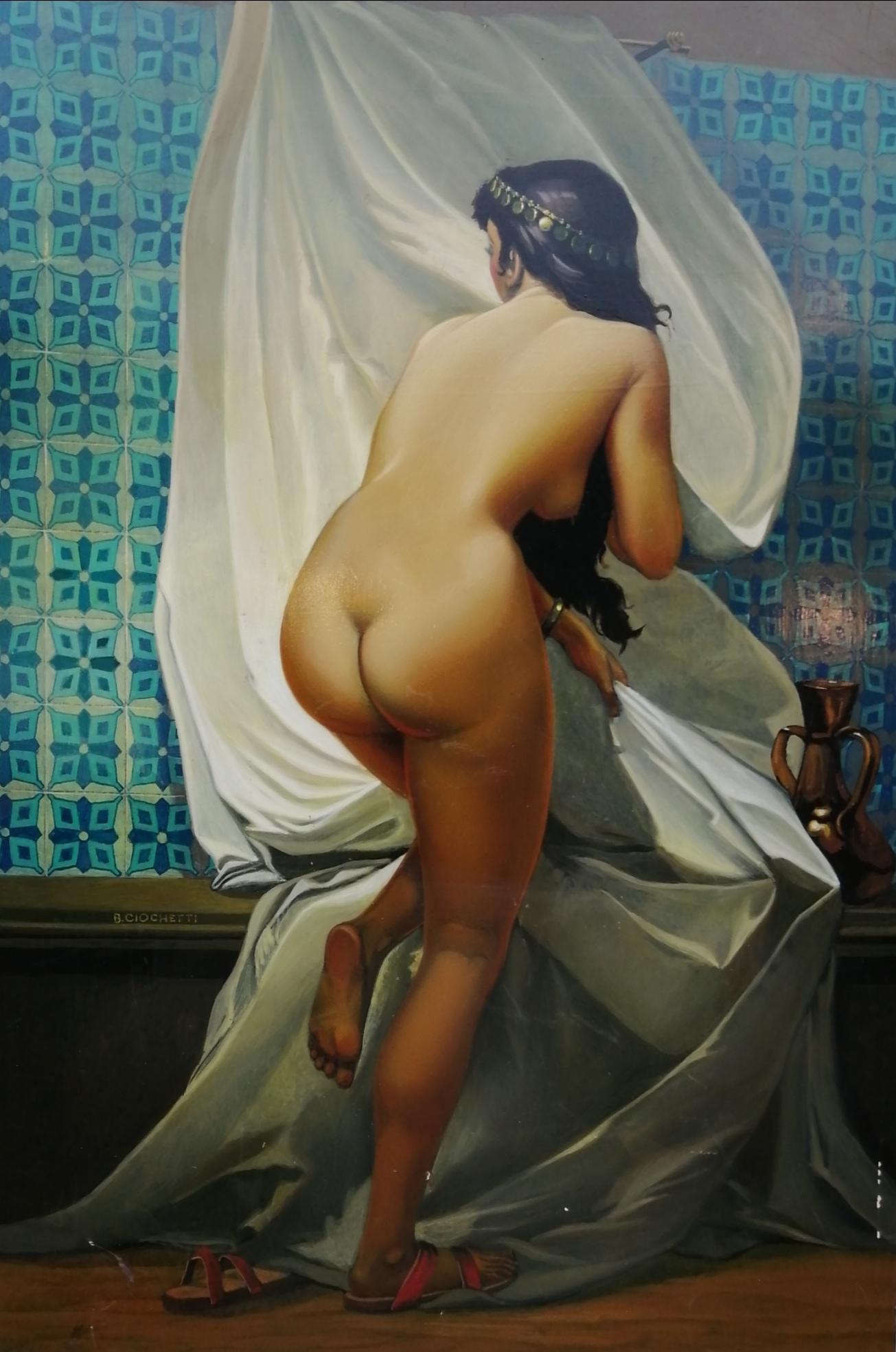 Bernard Ciochetti Interior Painting - Woman at her toilette