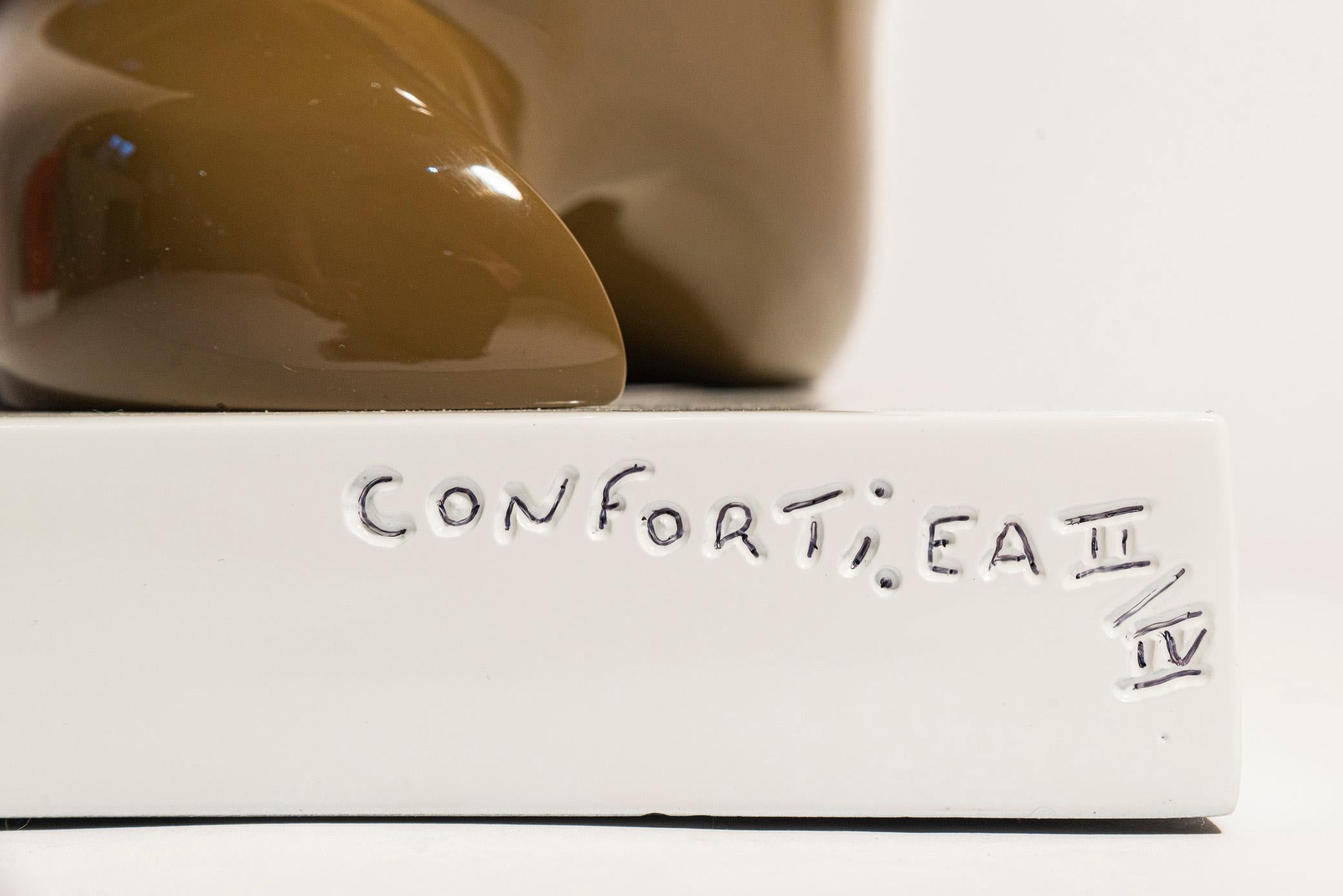 Contemporary Bernard Conforti, Penguin Sculpture, Resin, Signed, circa 2010
