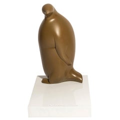 Bernard Conforti, Penguin Sculpture, Resin, Signed, circa 2010