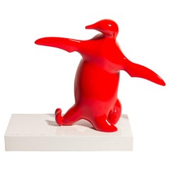 Bernard Conforti, Penguin Sculpture, Resin, Signed, circa 2010