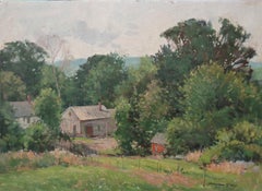 L'artista impressionista americano Bernard Corey Paesaggio di inizio primavera