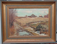  American Impressionist Artist Bernard Corey Early Spring Landscape