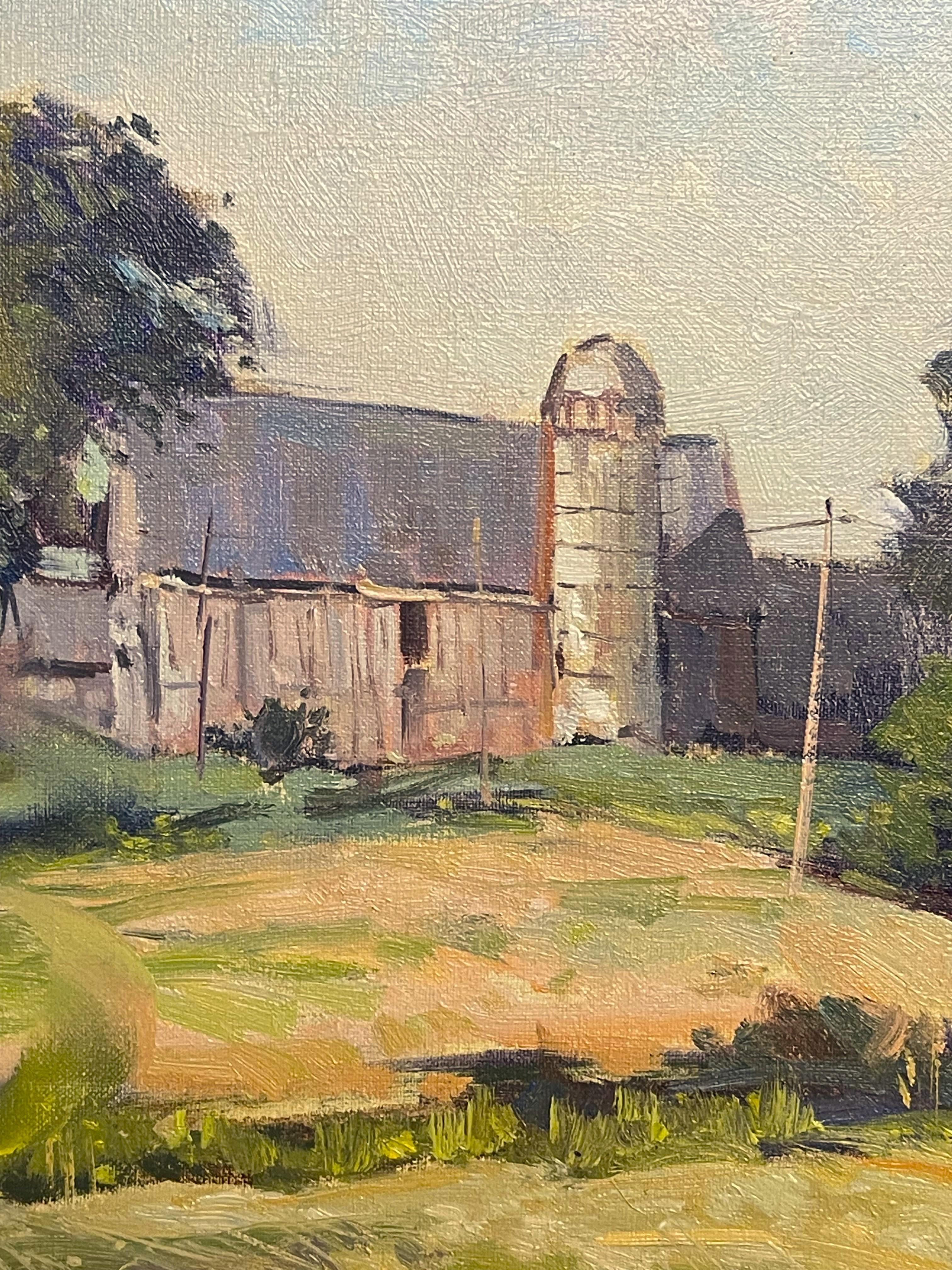 Impresionista americano Nueva Inglaterra Rockport  Bernard Corey Pintura al óleo Granja en venta 4