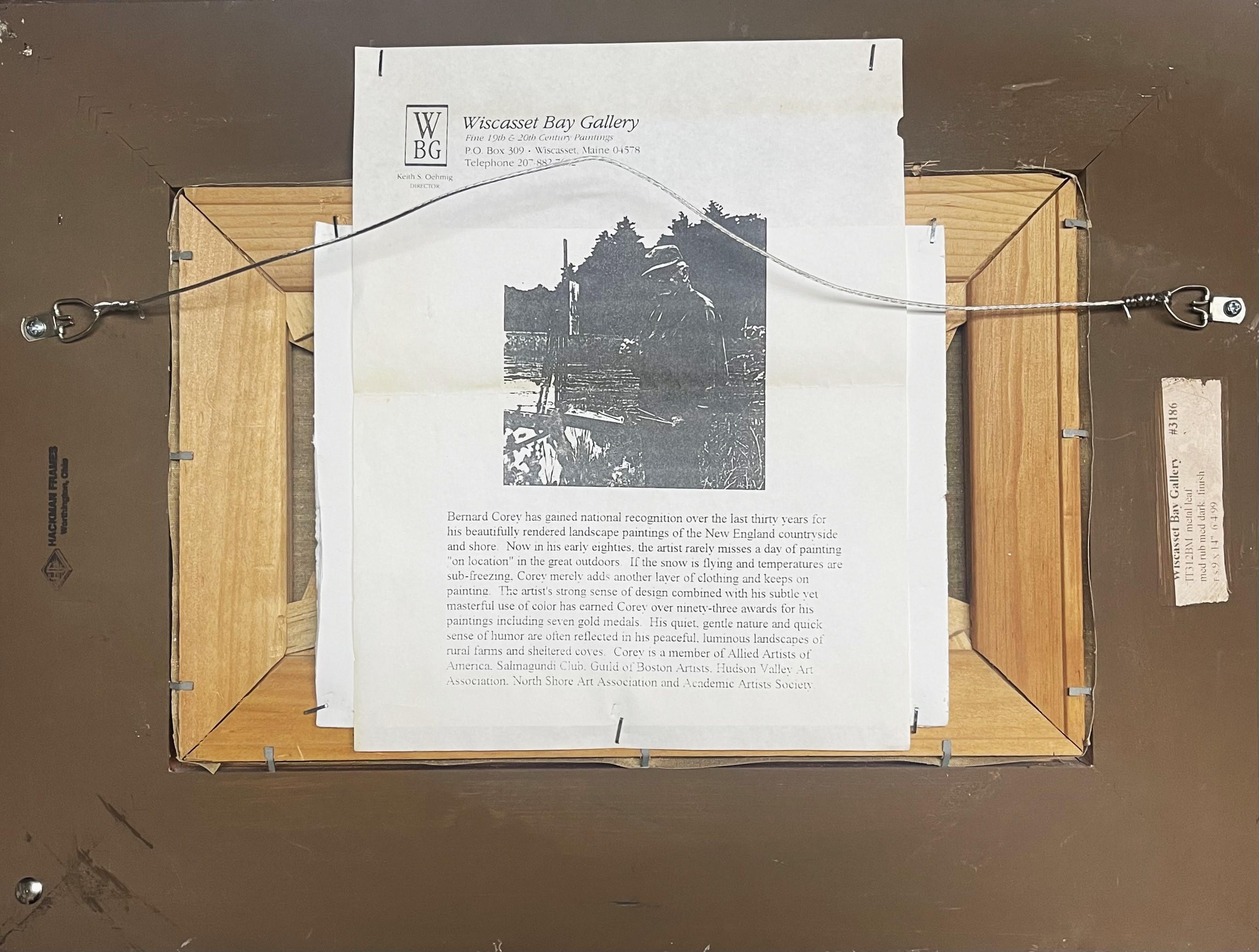 Impresionista americano Nueva Inglaterra Rockport  Bernard Corey Pintura al óleo Granja en venta 5