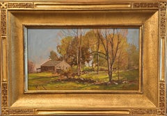 "The Gray Barn", Landscape, Bernard Corey: Cape Ann Artist, Farm Scene, Rural