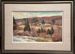 "Granja Yanqui" de Bernard Corey - Paisaje impresionista de Nueva Inglaterra