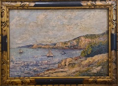 Morning in Cassis, sud de la France, grande peinture à l'huile post-impressionniste
