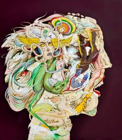 Cabeza extraterrestre de ciencia ficción con temible ojo saltón - Giuseppe Arcimboldo