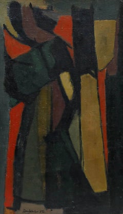 Bernard Dufour (1922-2016) - Modernist 1952 Oil, Urwald VI