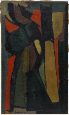 Bernard Dufour (1922-2016) - Modernist 1952 Oil, Urwald VI
