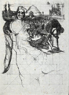 Untitled - Etching by Bernard Dufour - Late 20th century