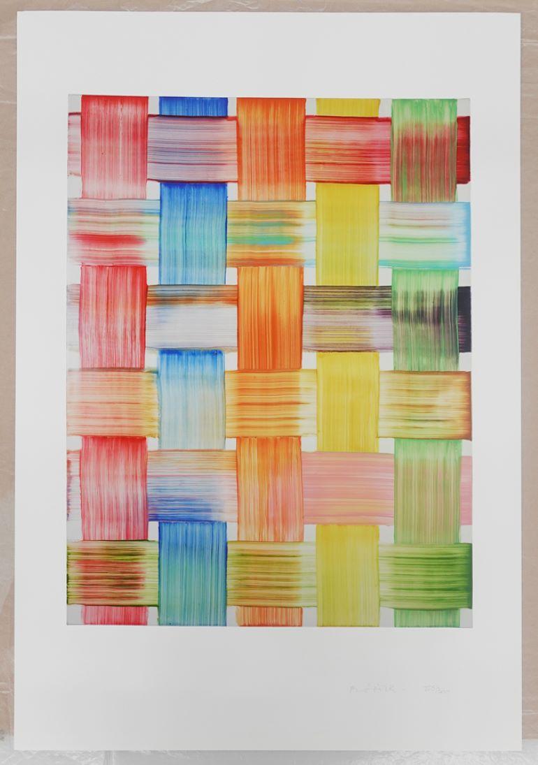 Caisse, 2013, impression numérique sur papier d'art 100 % coton Édition limitée de 300 exemplaires - Géométrique abstrait Print par Bernard Frize