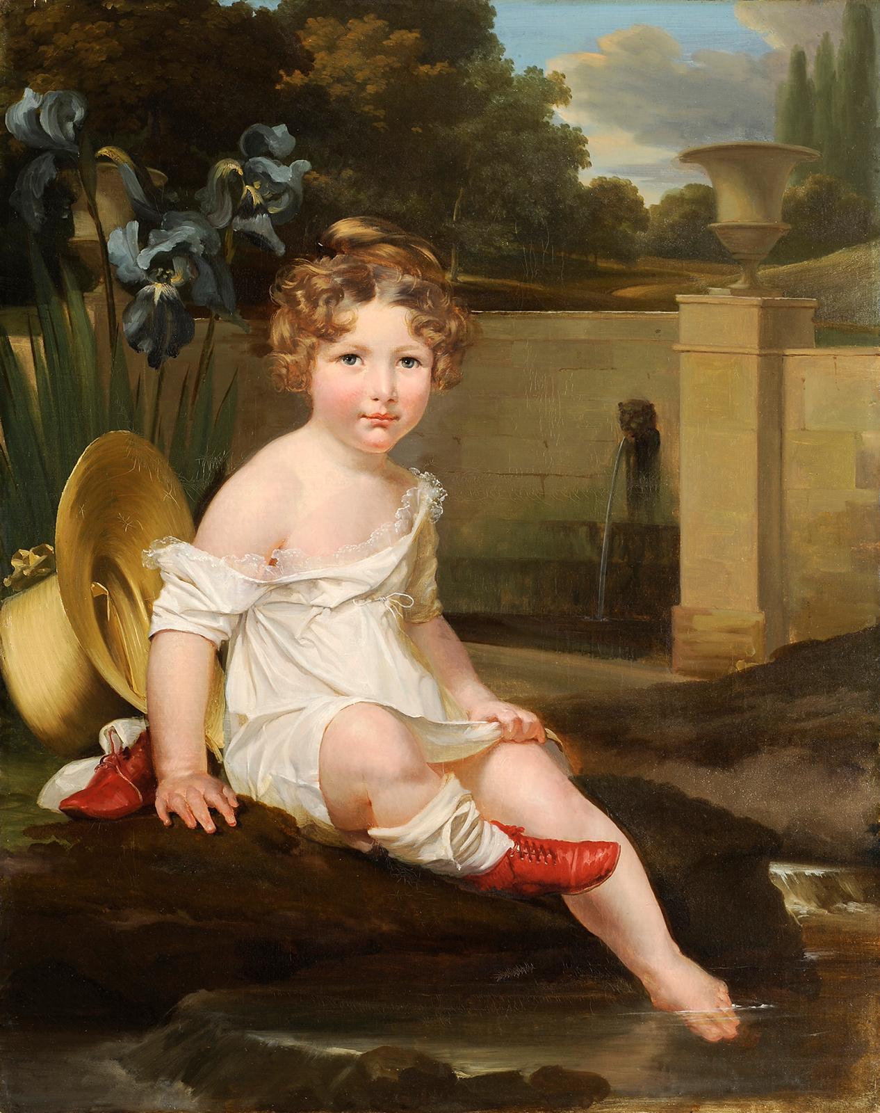Ritratti di due sorelle - Painting Scuola francese di Bernard Gaillot