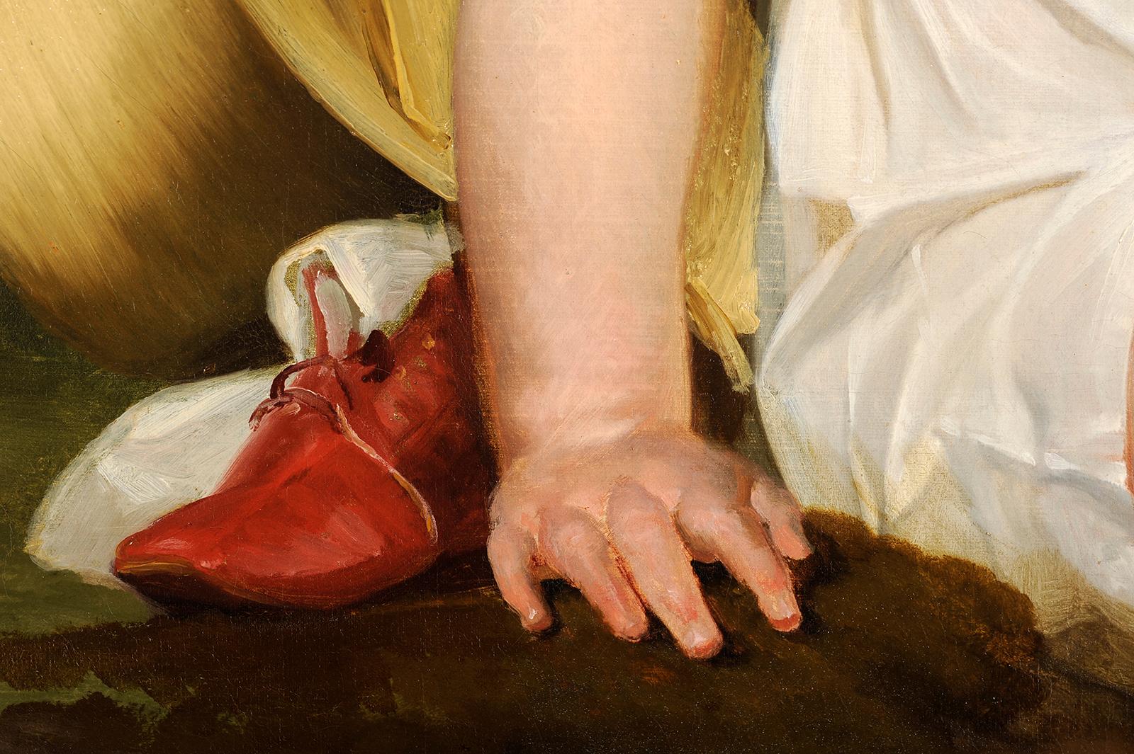Bernard GAILLOT
(Versailles 1780 - Parigi, 1847)
Ritratti di due sorelle
Coppia di oli su tela
H. 92 cm; L. 73 cm
Uno firmato

Allievo di David, presentò le sue prime opere al Salon del 1810. Conosciuto principalmente per i suoi ritratti di bambini,