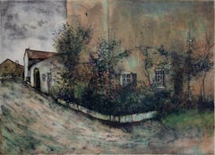 Bernard Gantner Arbres en Fleurs Signed Lithograph