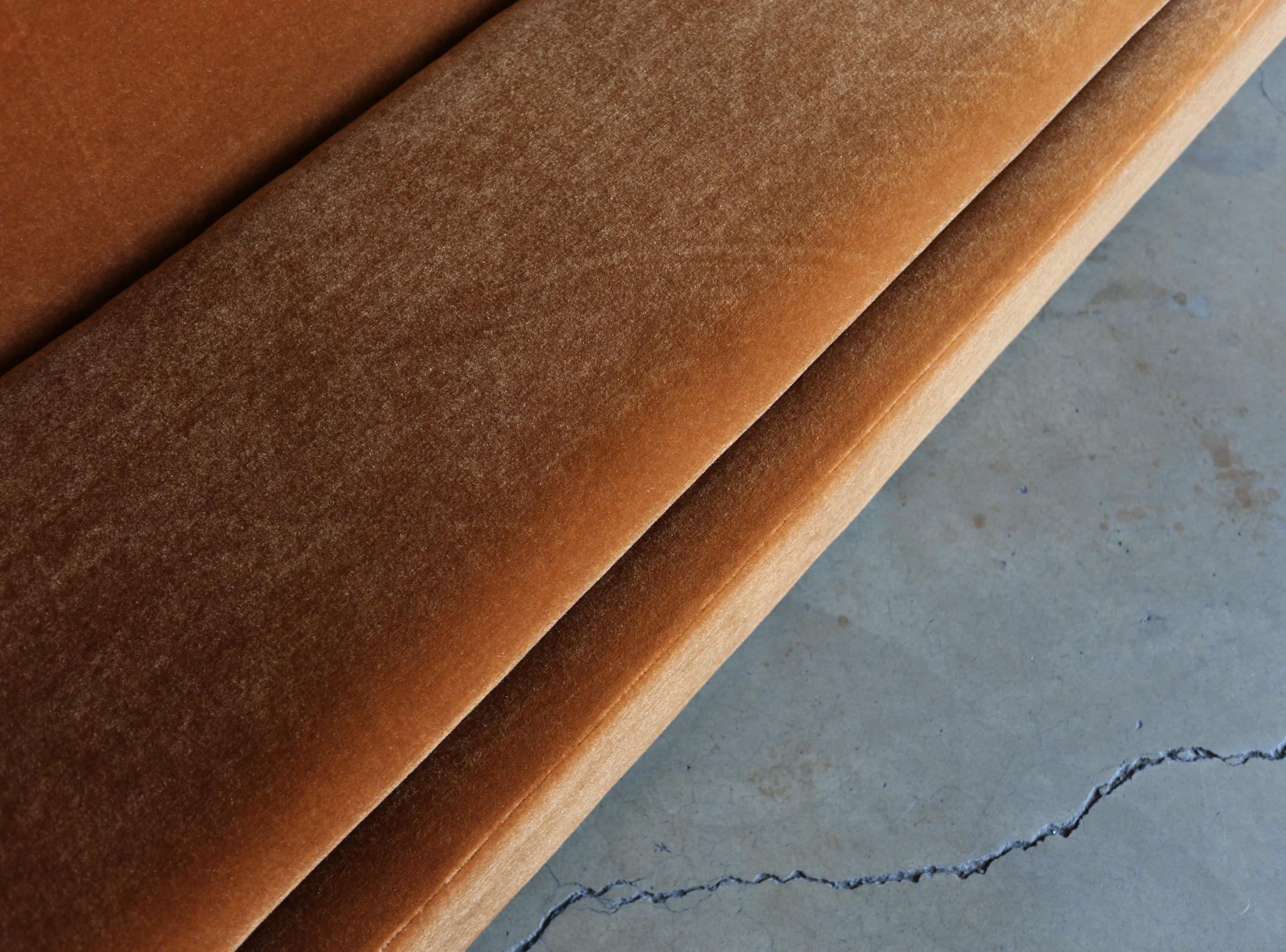 Italian Bernard Govin Elliptique Sofa in Mohair for Saporiti Italia, circa 1965