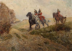 Colonel Bernard Granville Baker (1870-1957) - Framed Oil, Mounted Cavalry