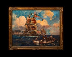 Die Kreuzzüge der Malteserritter vor der Küste von Barbary, Afrika, 19.