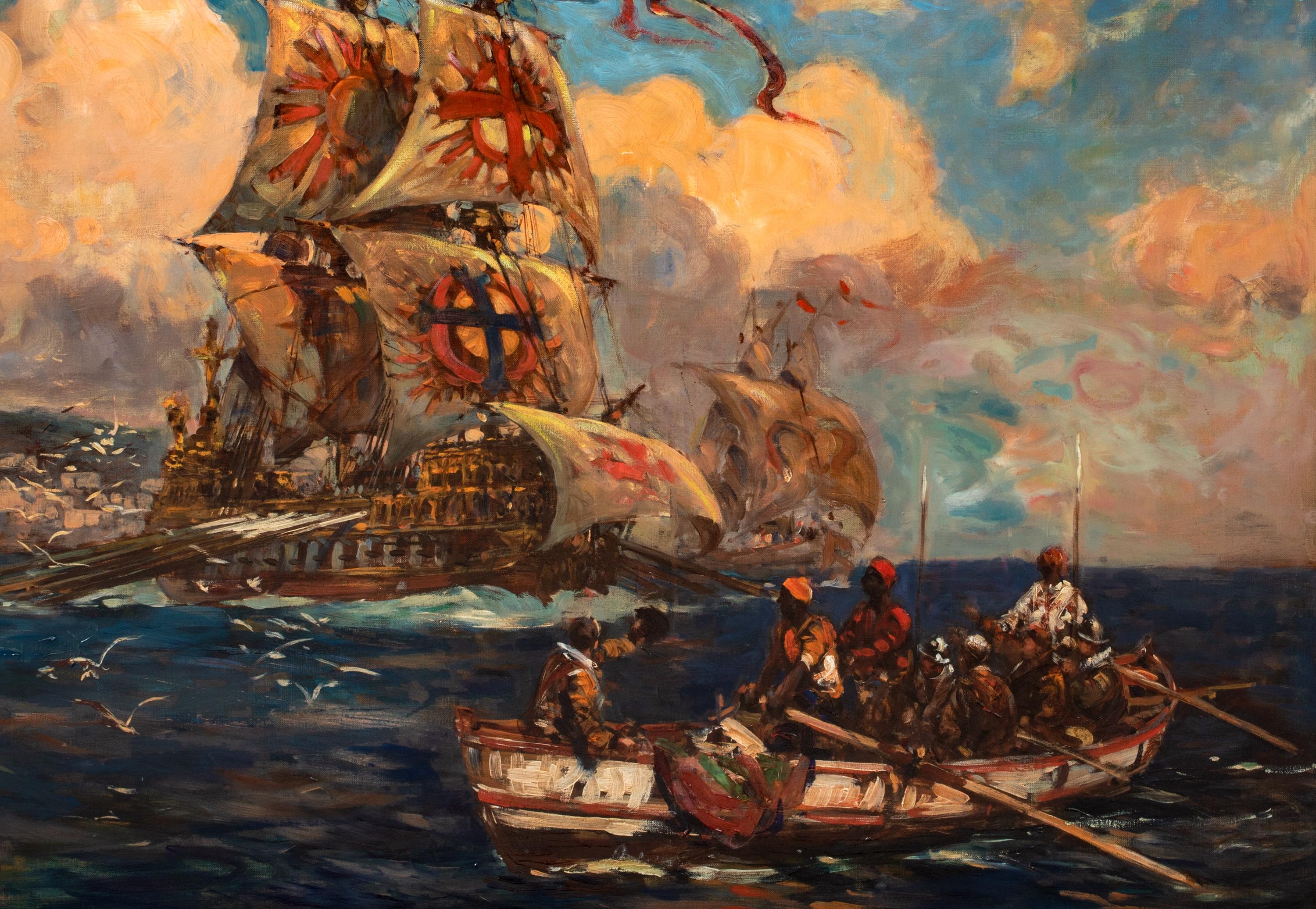 The Knights Of Malta Crusades Off The Barbary Coast, Africa\, 19th Century 1