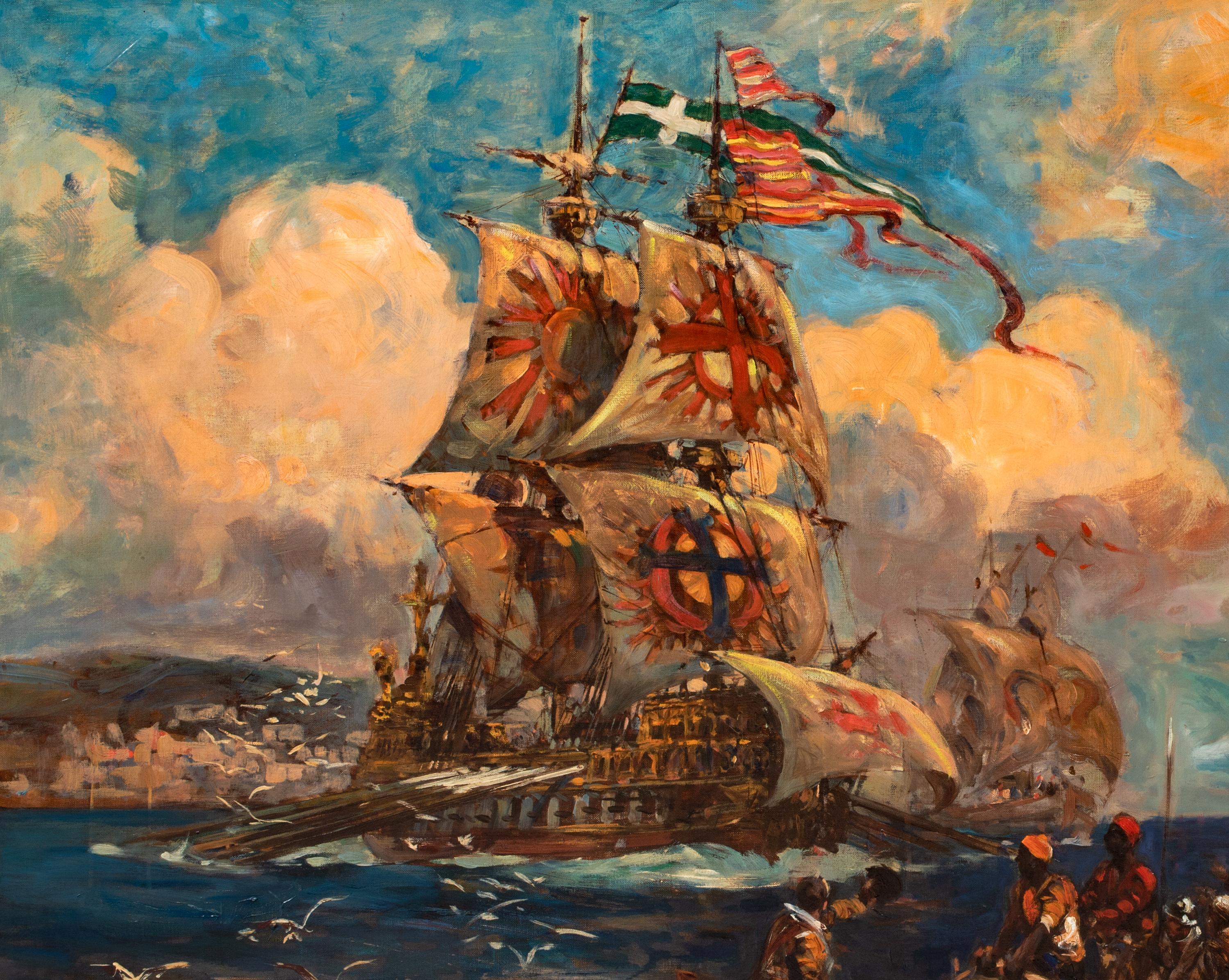 The Knights Of Malta Crusades Off The Barbary Coast, Africa\, 19th Century 2
