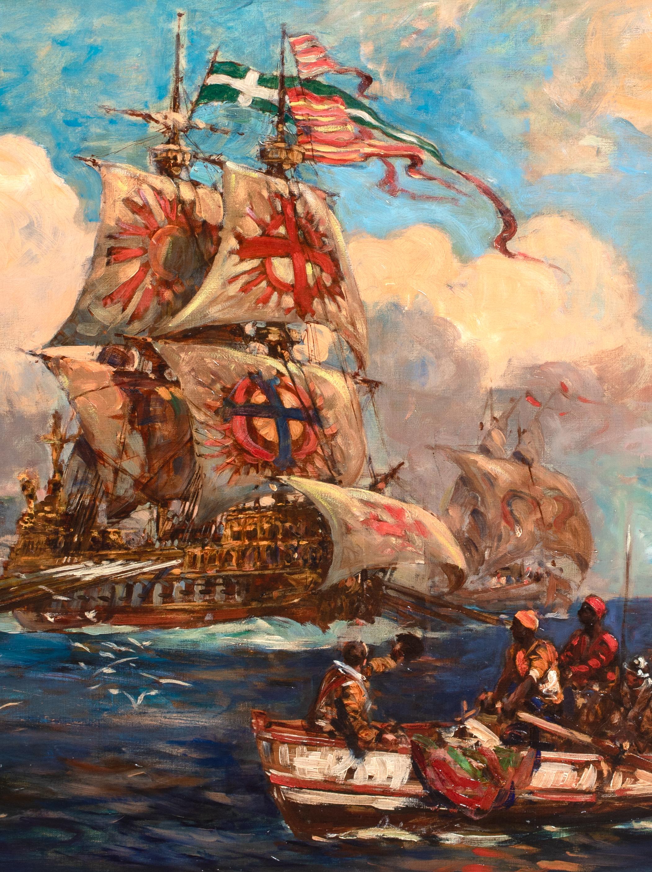 Le crociate dei Cavalieri di Malta al largo della costa barbaresca, Africa, XIX secolo in vendita 3