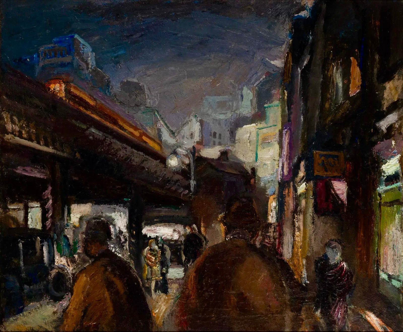 "3rd Avenue EL" NYC American Scene Ashcan WPA Modern 20th Century Social Realism
