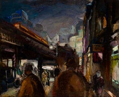 "3rd Avenue EL" NYC Escena americana Ashcan WPA Moderno Siglo XX Realismo social