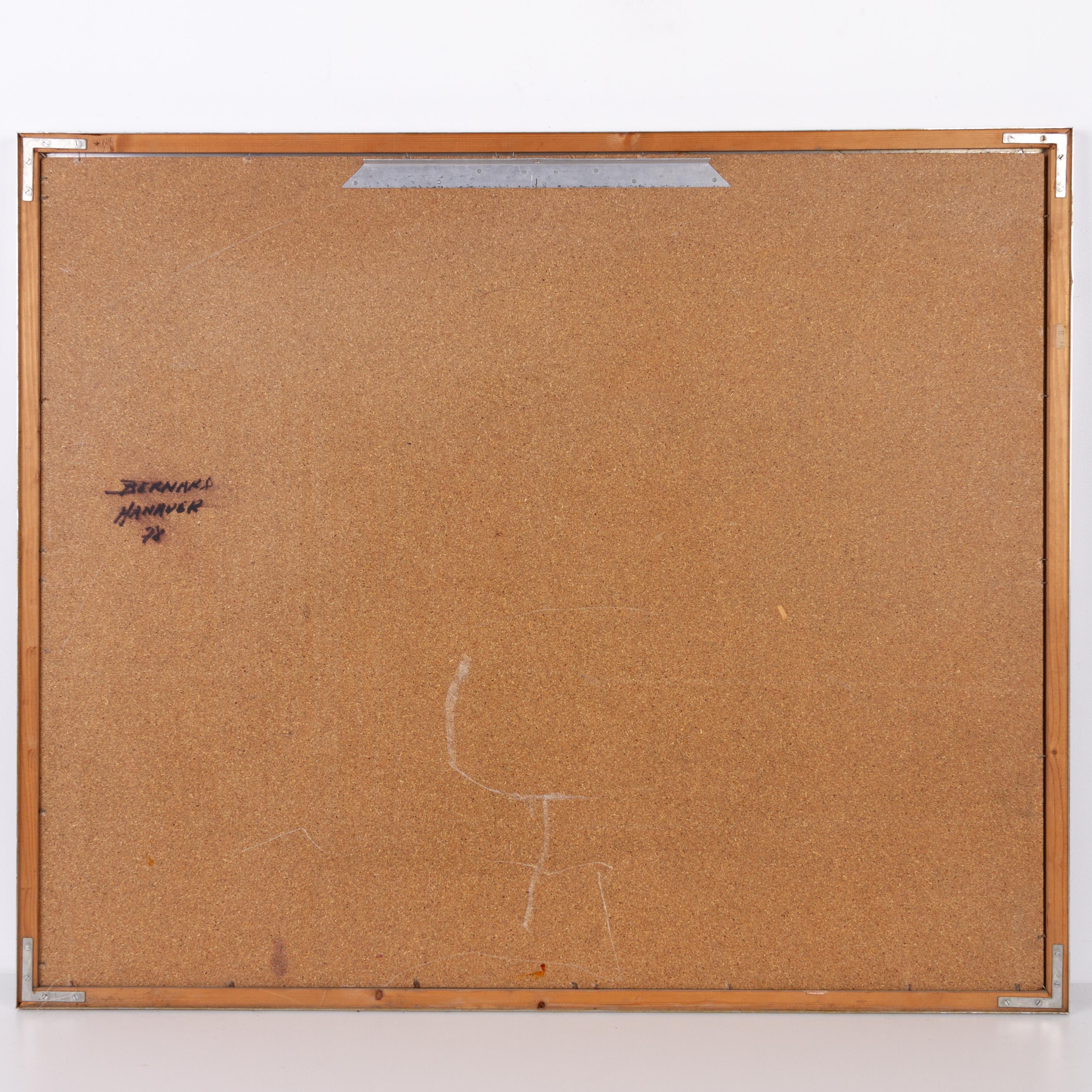20ième siècle Bernard Hanauer Peinture abstraite contemporaine allemande 1978 en vente