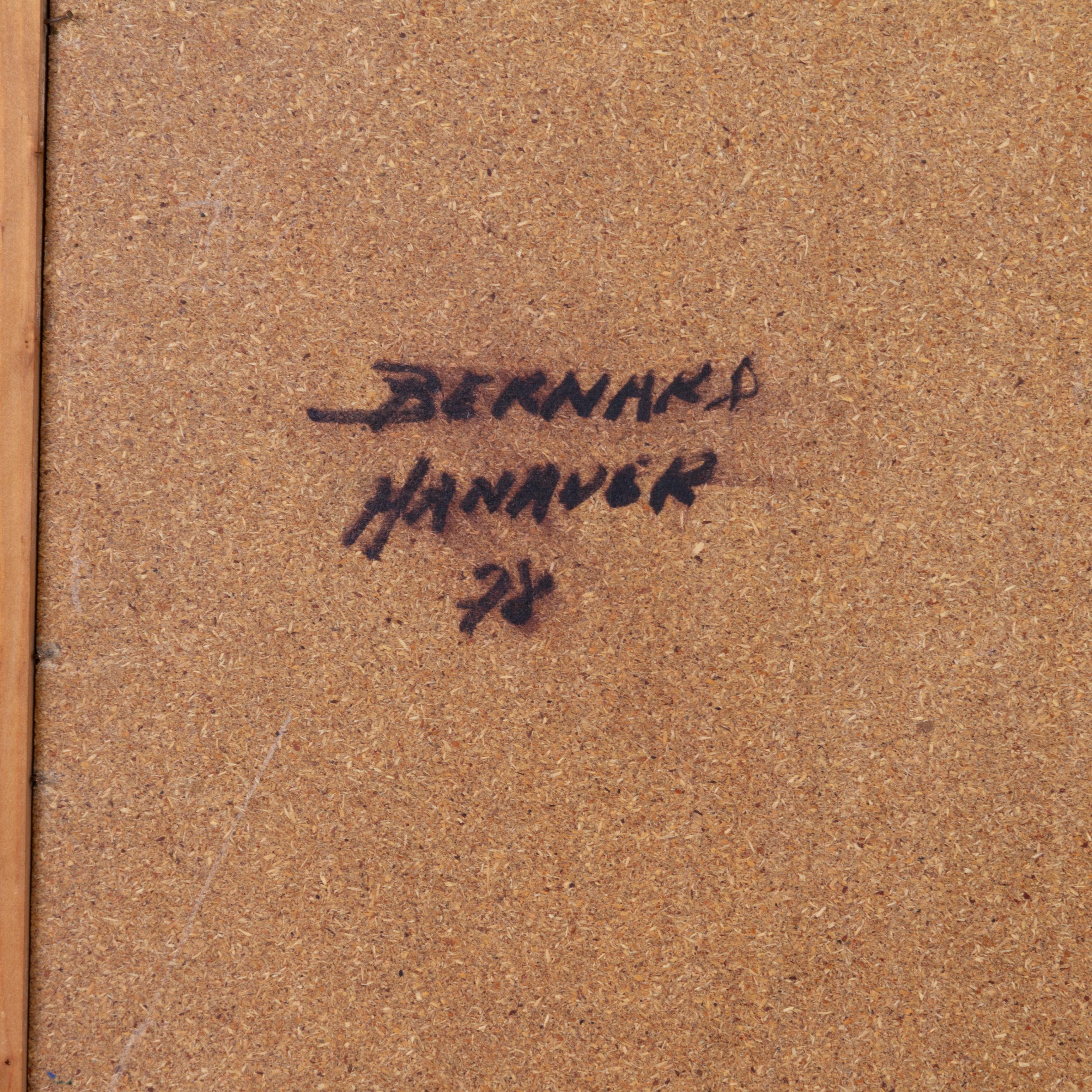 Bois Bernard Hanauer Peinture abstraite contemporaine allemande 1978 en vente