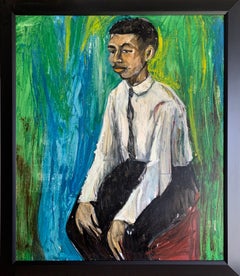 Boy Waiting, Porträt eines jungen Mannes des Künstlers aus Philadelphia