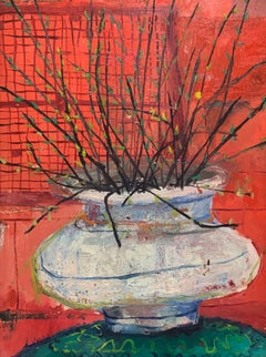 Expressionistisches Blumenstillleben des Künstlers aus Philadelphia