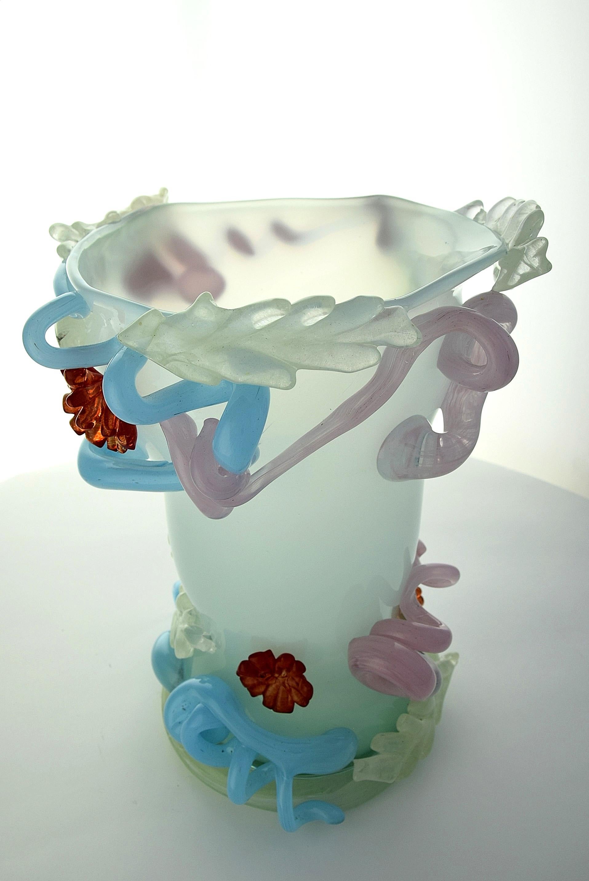 Contemporary Bernard Heesen Art Glass Vase the Japanese Way, 2018