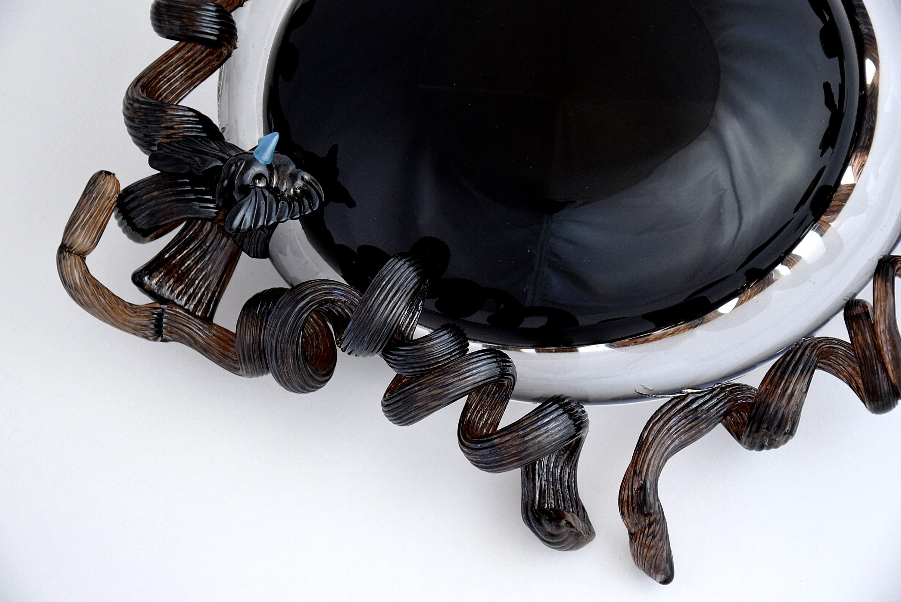 Bernard Heesen Glaskunst „Dunkelspiegel“, 2019 10