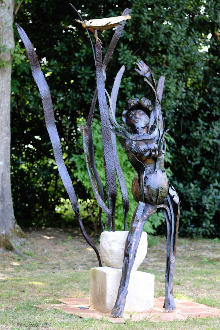 Bernard Henneuse Jamaican Marlene, unique piece in copper and