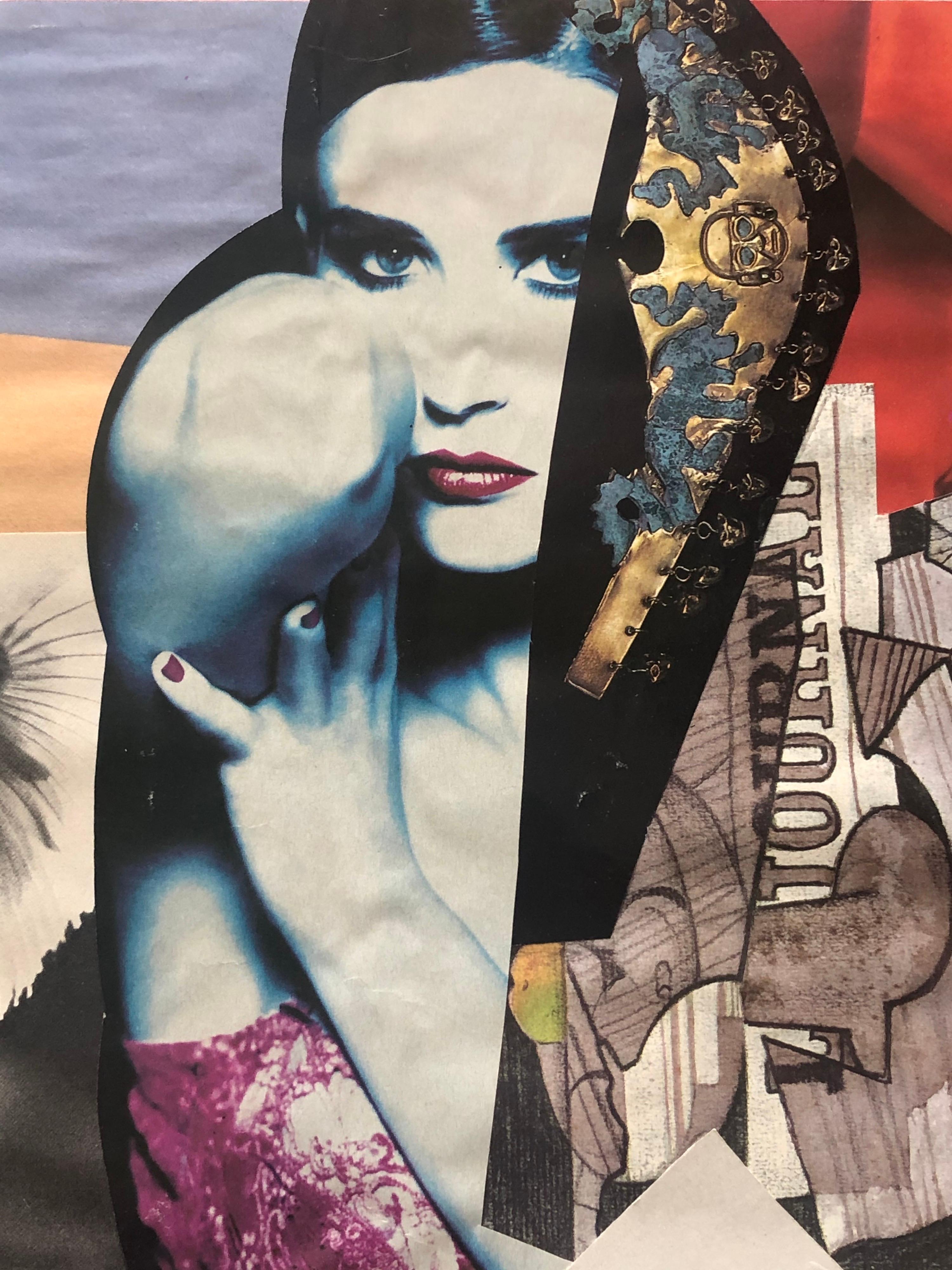 20. Pariser Schule Collage Ausschnitt Kunstwerk Wunderbare Interior Design Optionen! – Painting von Bernard Herzog