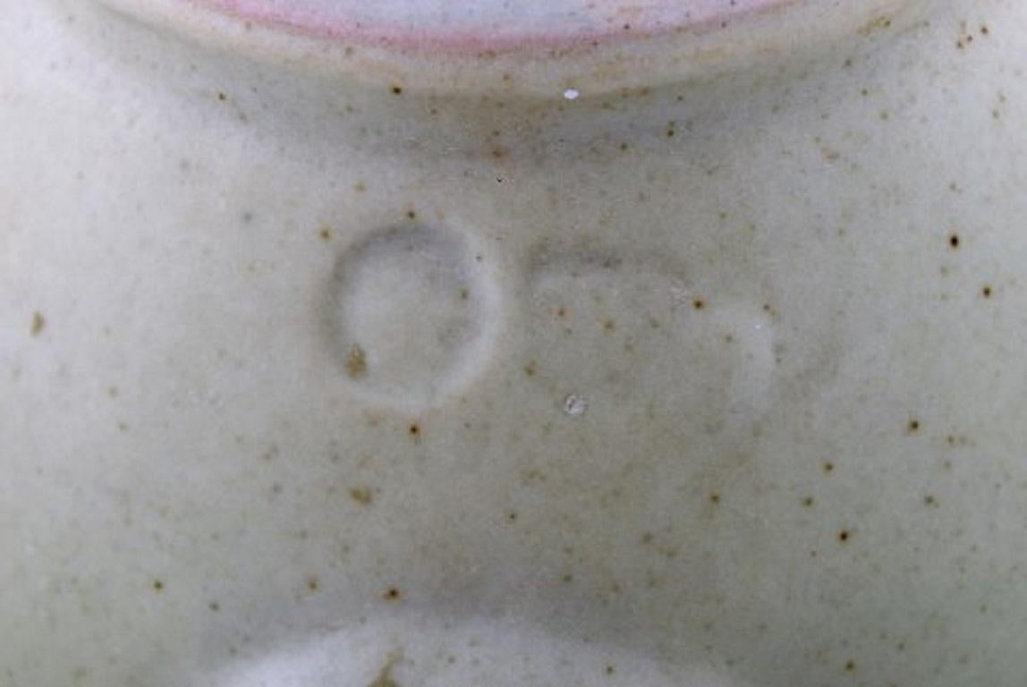 Bernard Howell Leach, Modernist Lidded Teapot in Glazed Stoneware In Good Condition In København, Copenhagen
