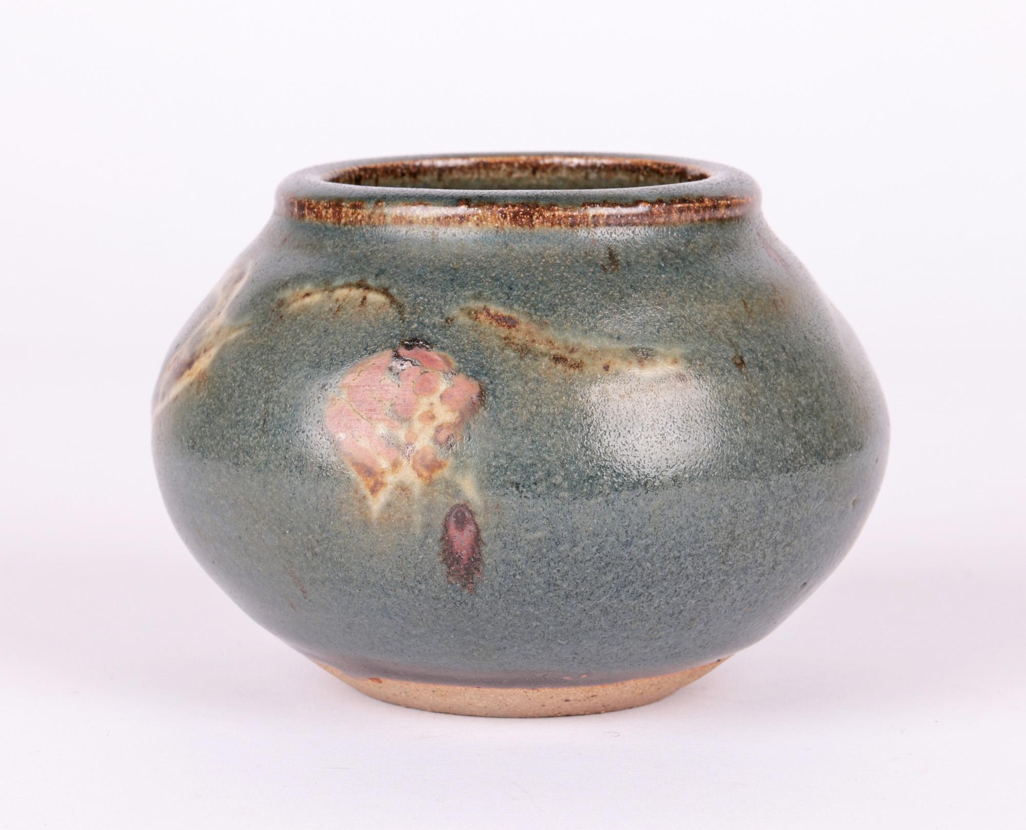 Bernard Howell Leach Studio Pottery Vase with Stylized Patterning For Sale 5