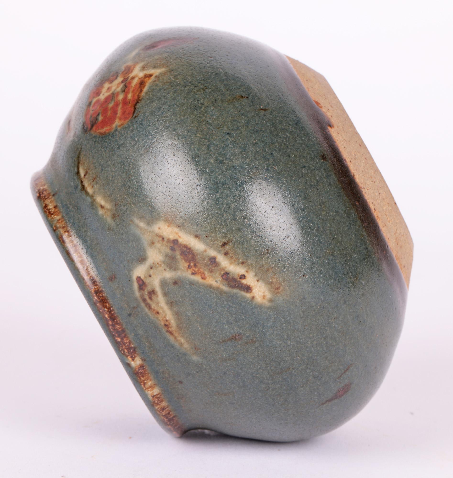 20th Century Bernard Howell Leach Studio Pottery Vase with Stylized Patterning For Sale