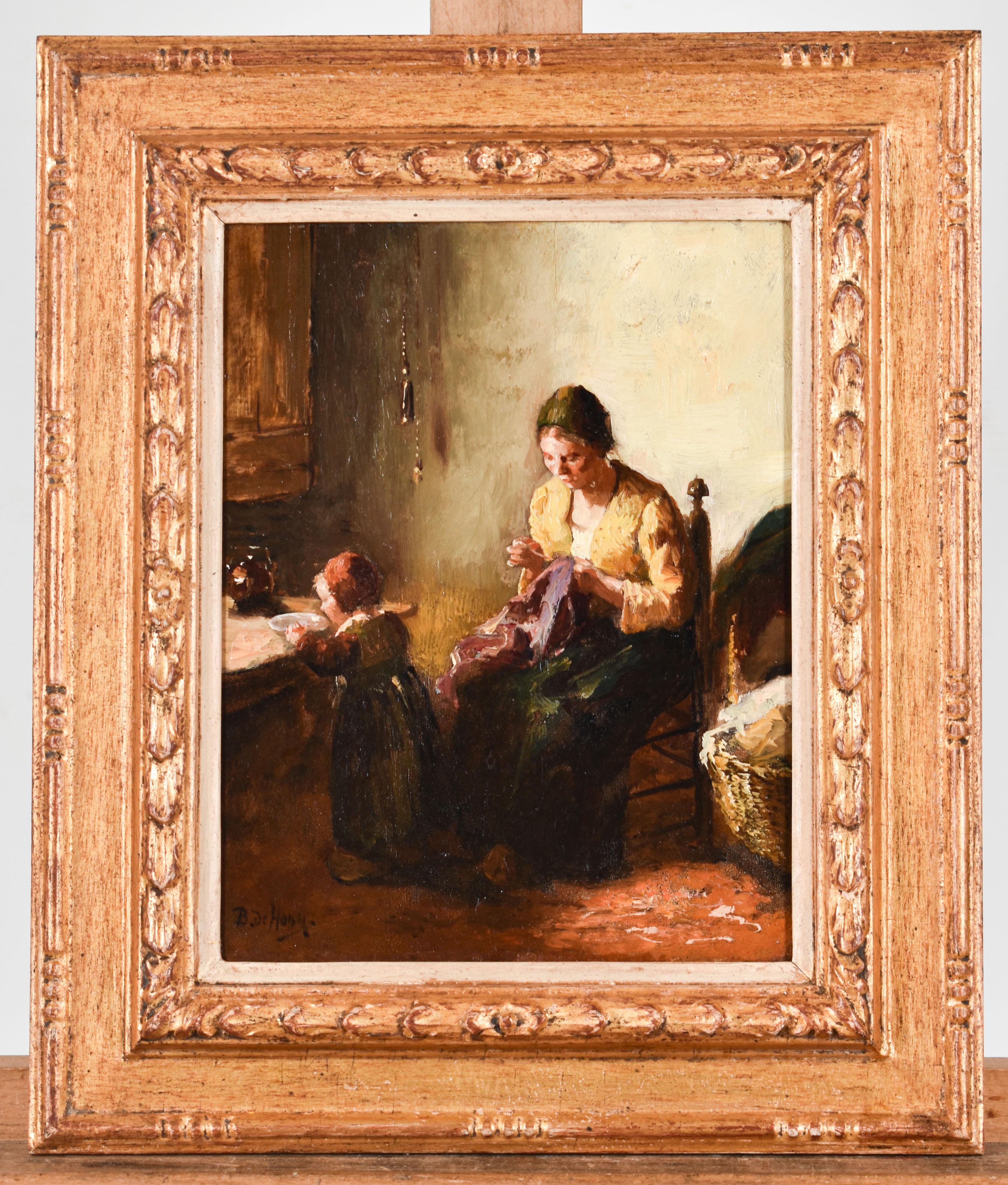 The Adjuster - Bernard de Hoog - Dutch - Larense School - Impressionist - Europe - Romantic Painting by Bernard Johann de Hoog 