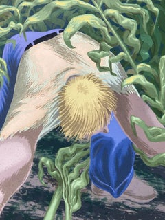 PULLING CORN (FODDER HOPPER)  - Scarce Print!