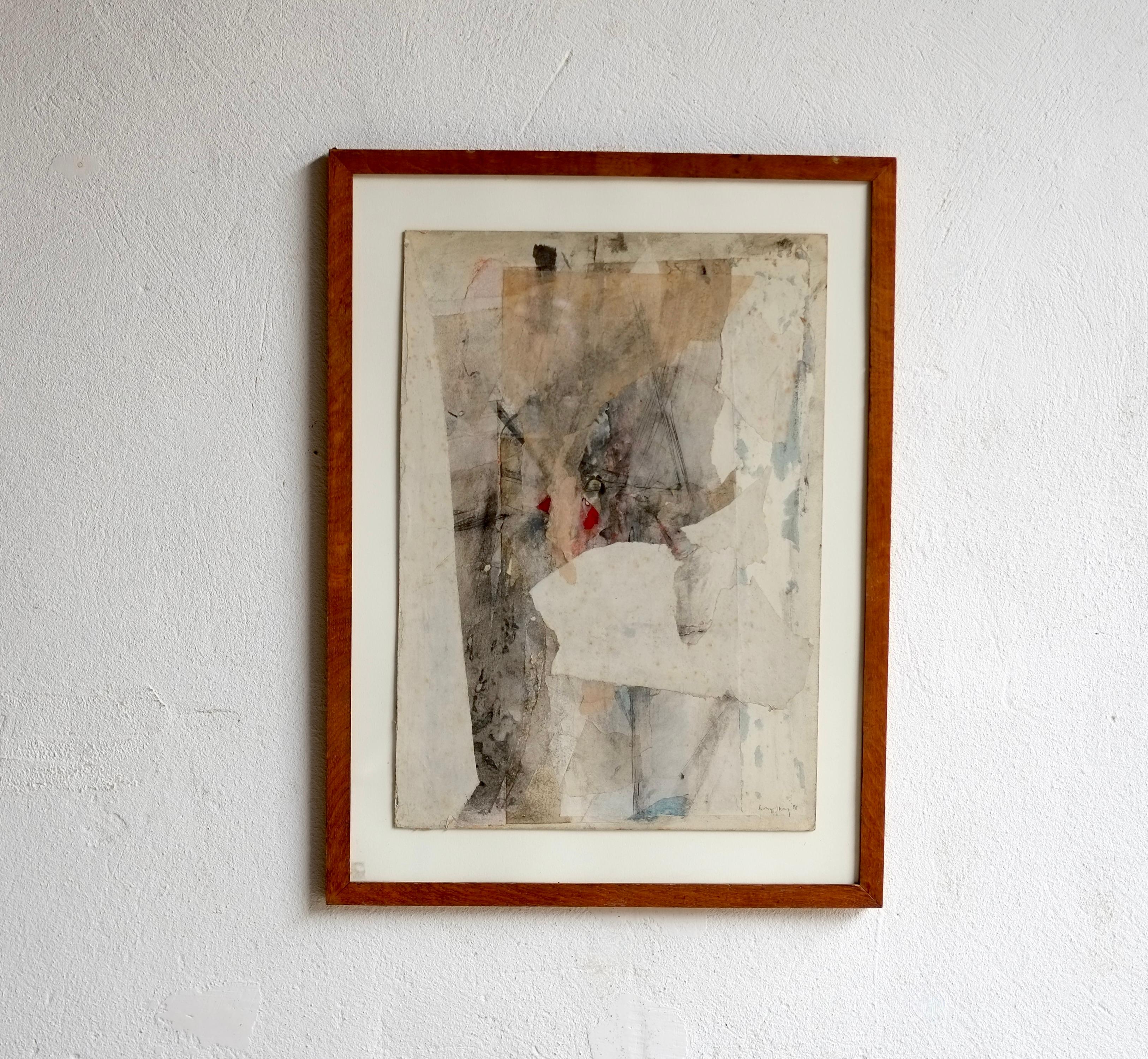 Bernard Kay (1927-2021) Técnica mixta abstracta, 1958 1