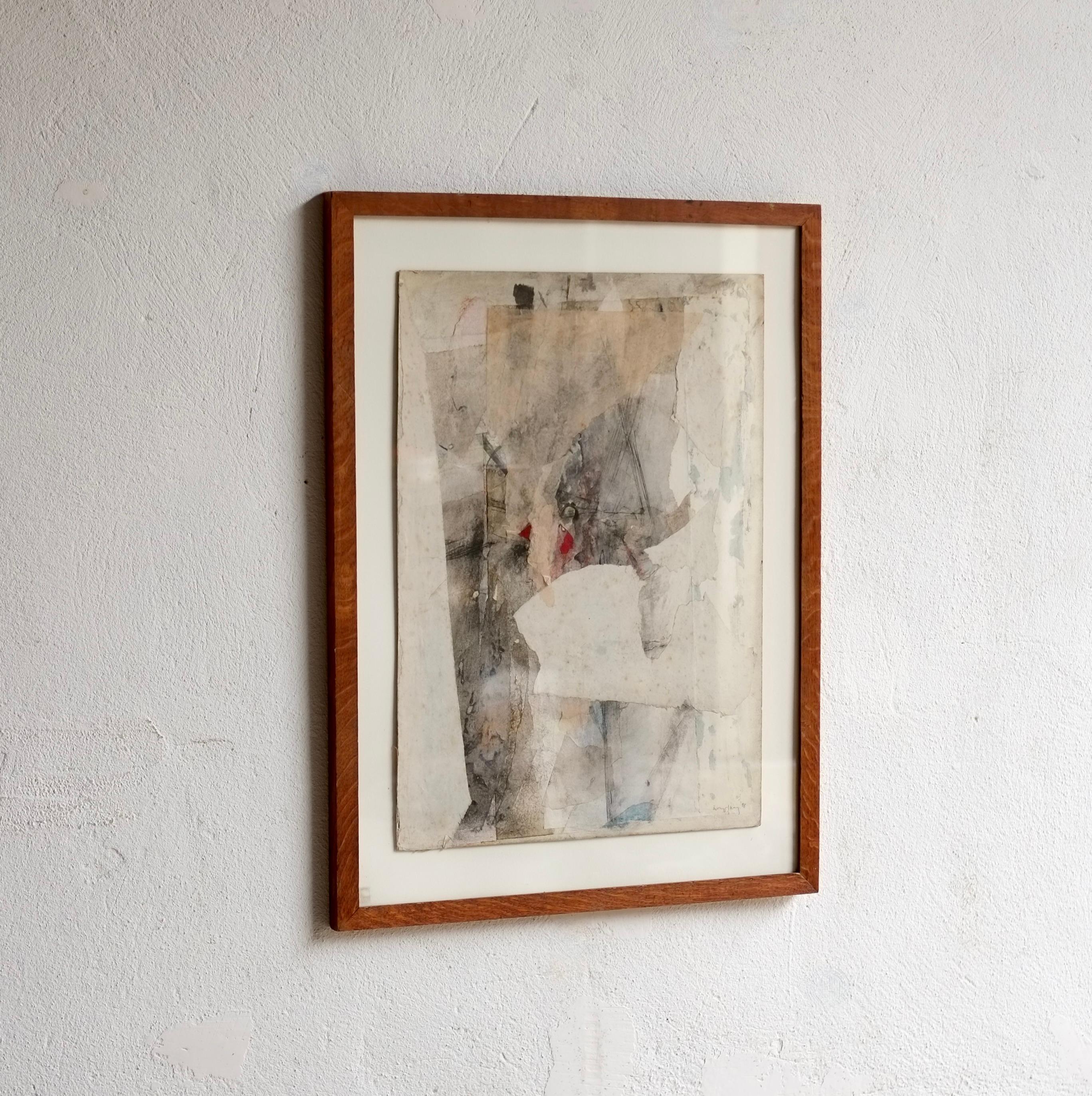 Bernard Kay (1927-2021) Técnica mixta abstracta, 1958 2