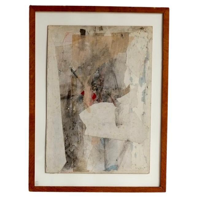 Bernard Kay (1927-2021) Técnica mixta abstracta, 1958