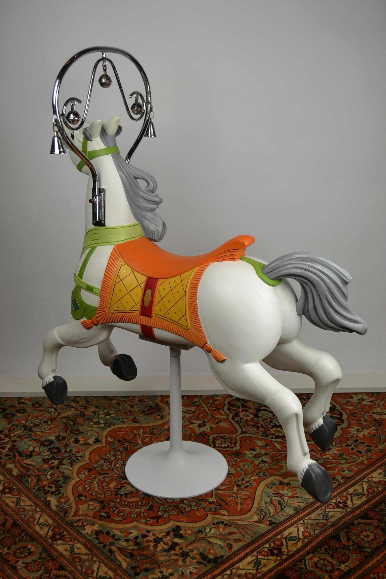 Bernard Kindt Wooden Carousel Horse, 1950s 5