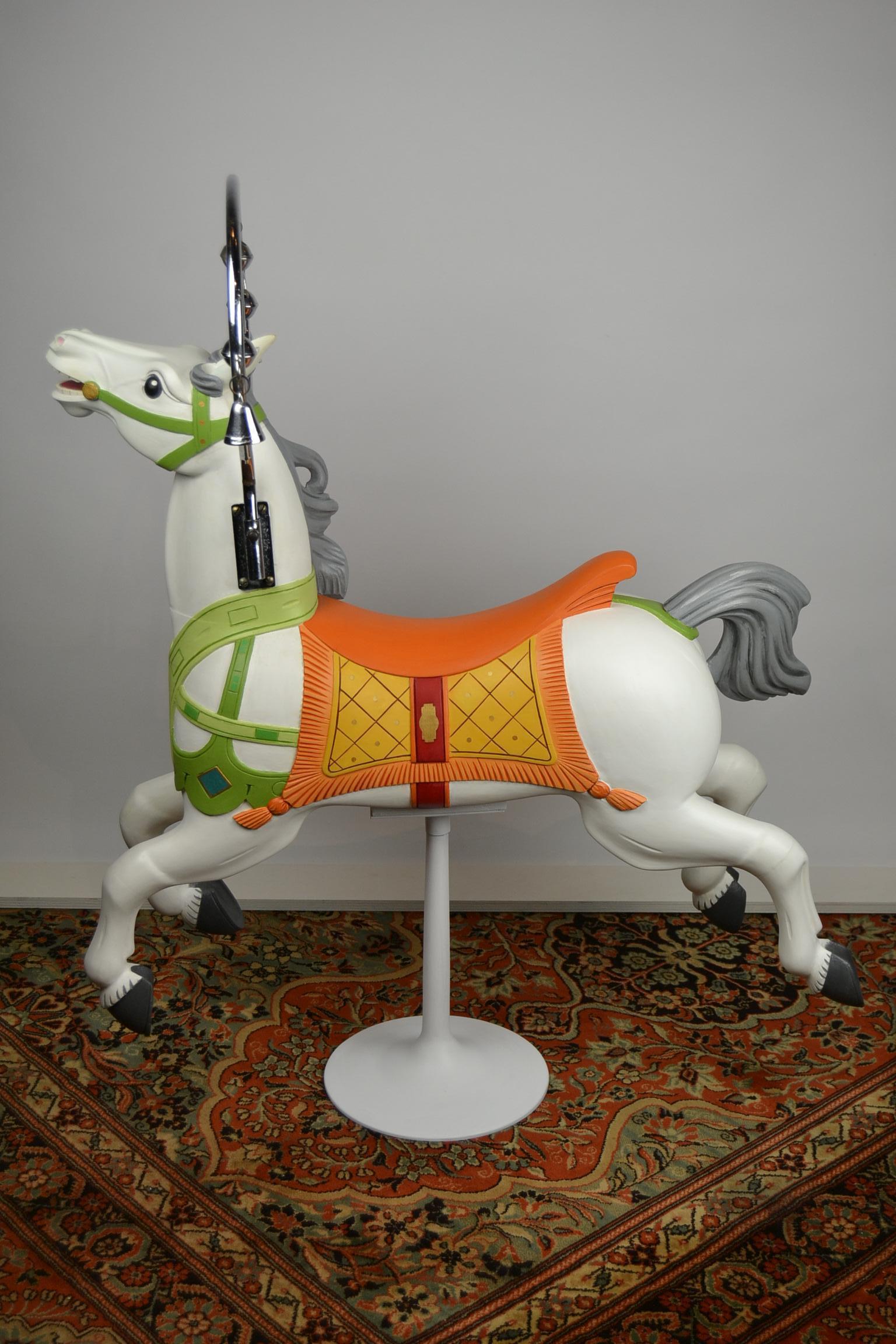 Bernard Kindt Wooden Carousel Horse, 1950s 6