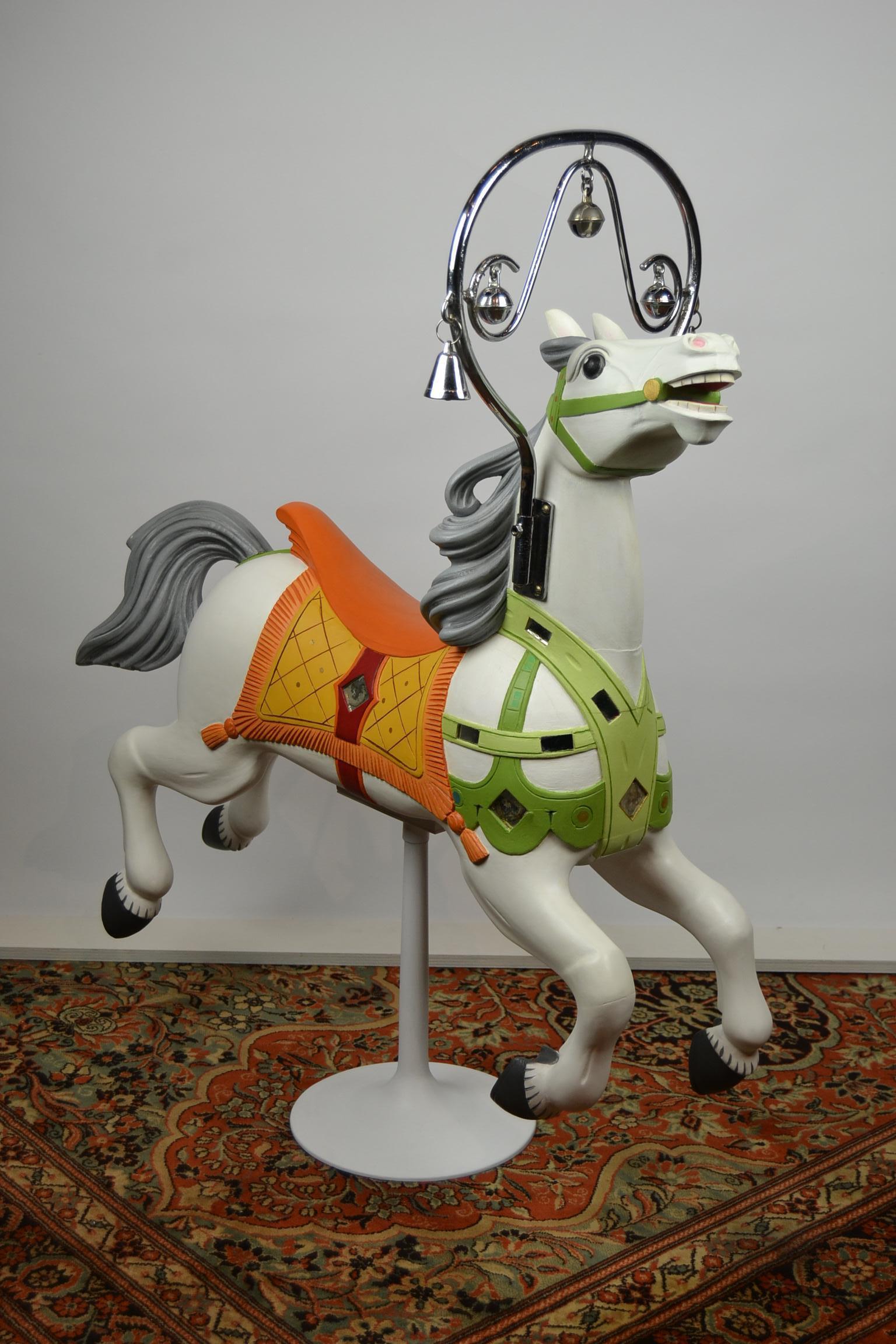 Bernard Kindt Wooden Carousel Horse, 1950s 14