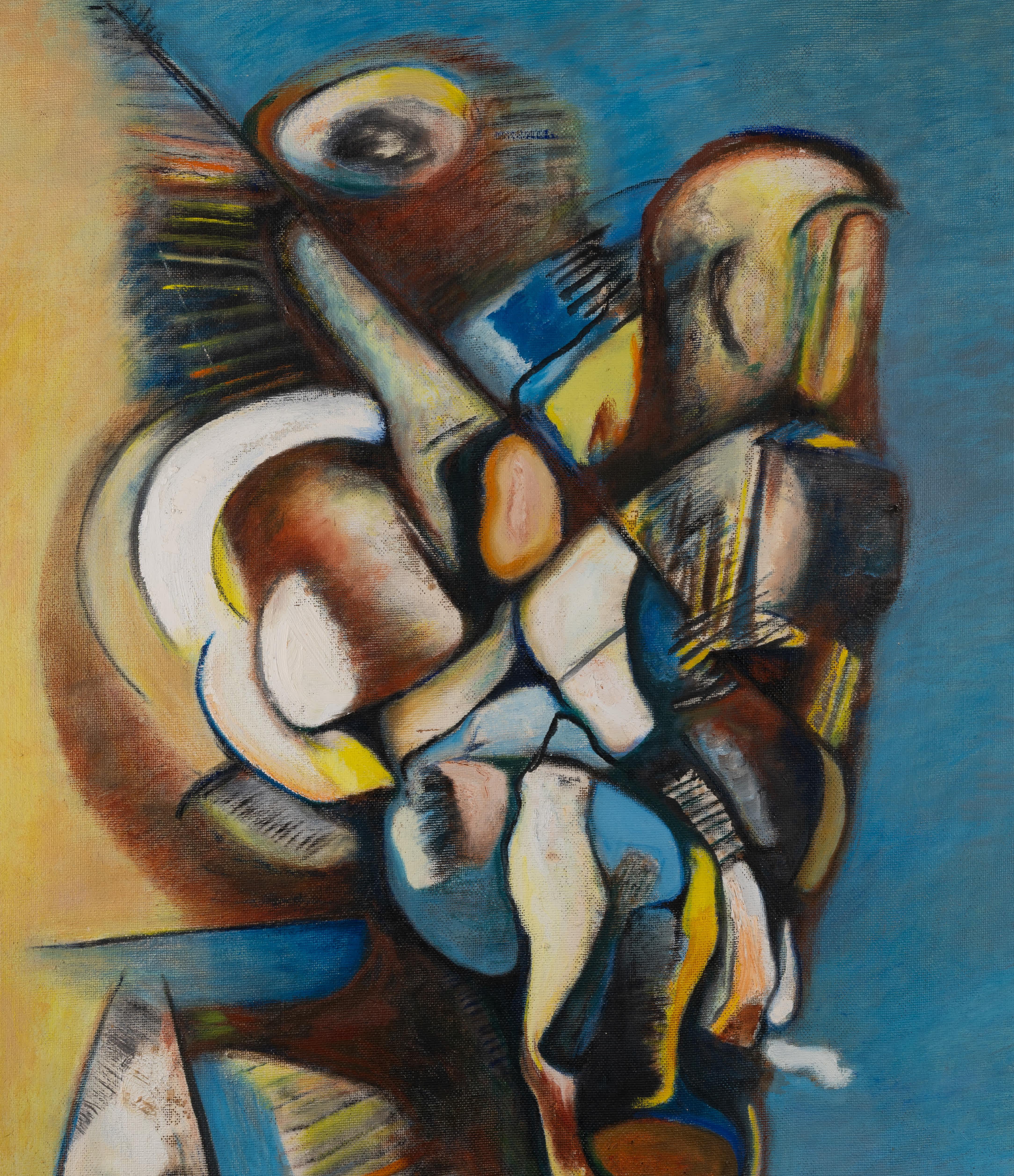 Der große Geist im Himmel (Abstrakt), Painting, von Bernard Kohn