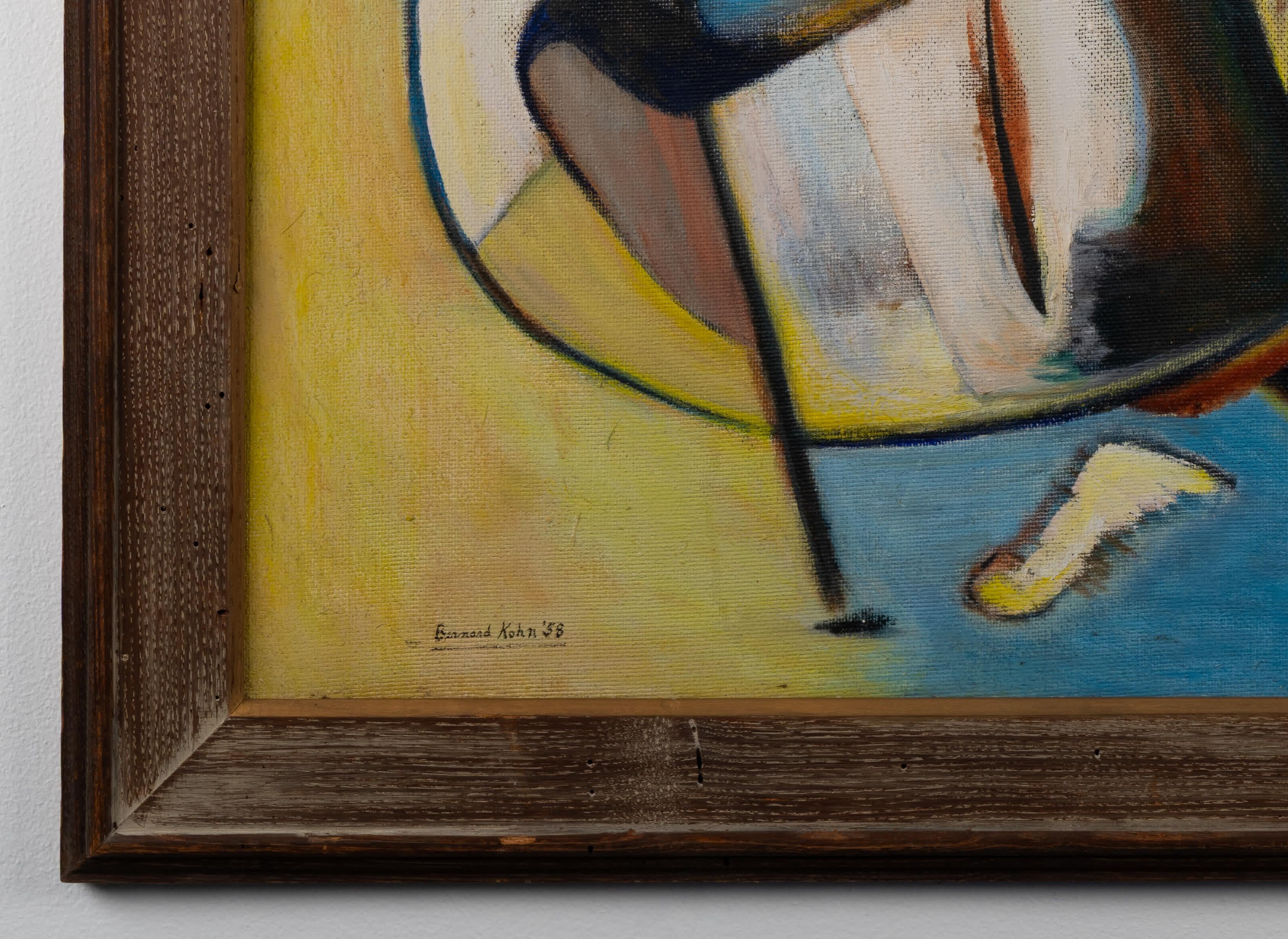 Der große Geist im Himmel (Schwarz), Abstract Painting, von Bernard Kohn