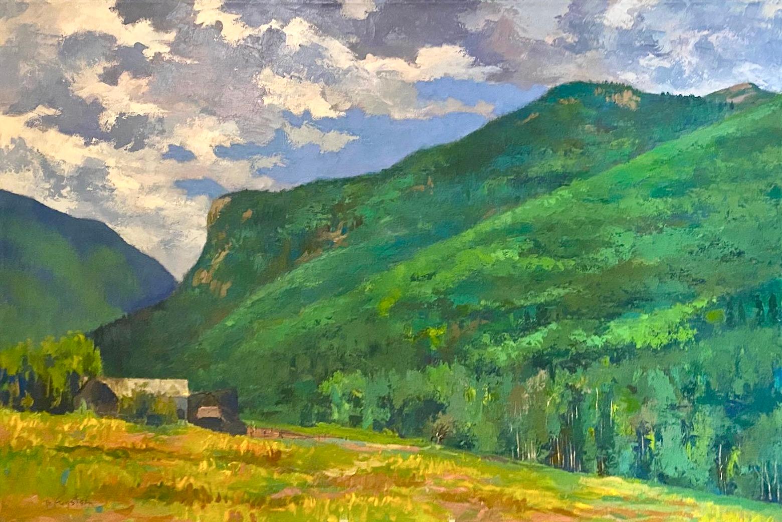 On Hurricane Hill" di Bernard Krigstein - Paesaggio montano di realismo brillante